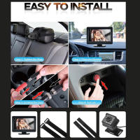 Cámara De Seguimiento Para Coche 1080P Con Pantalla De Asiento De 4.3 Pulgadas Visión Nocturna De 150° Para Asiento Retrovisor De Bebé - details 2