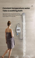 Calentador de agua instantáneo para ducha 3500W, calentador de agua caliente pantalla Digital, Con kit de ducha, para casa de campo, Hotel - details 7