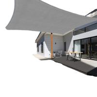 Toldo Vela de Sombra 2x3m Arena Rectangular Impermeable para Exterior 98% Protección UV Apto para Jardín Terraza y Camping - details 2