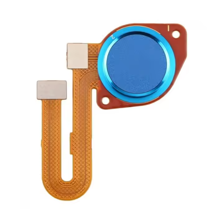 IMATICA LOS PALACIOS - Repuesto Flex Azul Compatible con Motorola Moto E7 Plus - Botón Home y Huella Dactilar - 1
