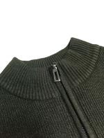 Chaqueta De Invierno Para Hombre Estilo Europeo Zipper Color Sólido Suéter De Poliéster Y Spandex Cierre De Cremallera Moda De Oficina - details 11
