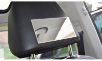 Espejo Interior De Coche Universal En Acero Inoxidable Espejo De Maquillaje Portátil Para Auto Visera Antirreflejo HD Accesorios De Estilo Para Coche - details 16