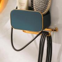 Soporte Ajustable Para Secador De Pelo De Metal Montado En La Pared Y Sin Manos Fácil De Instalar Gancho Para Secador Para Uso Conveniente - details 4
