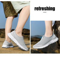 Zapatos De Vulcanización Para Hombre Zapatillas Transpirables Casual Antideslizantes Ligeros Tenis Masculino Slip-On Mesh - details 12