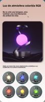 Lámpara Levitante Giratoria 2025,Carga Automática para Móvil + Cambiar Las Luces a través del control de GESTOS Luz LED Ajustable,Diseño Futurista para Habitación/Oficina/Estantería - details 5