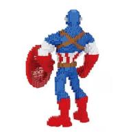 Banner - Bloques de construcción Capitán América Compatible con marvel