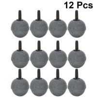 12Pcs Piedras De Aire Redondas Duraderas De 20x20mm Para Acuario Tanque De Peces Y Hidroponía Difusor De Bolbogranos - details 1