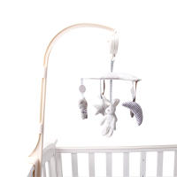 Conejo de peluche con forma de estrella de cinco puntas para bebé, oso giratorio, campana de noche musical, caja de música, campana de cama, juguete para cama de bebé - details 5