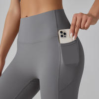 Leggings Para Mujer Con Bolsillos Pantalones De Yoga Para Gimnasio Deporte Fitness De Cintura Alta Control De Abdomen Para Correr Entrenamiento - details 5