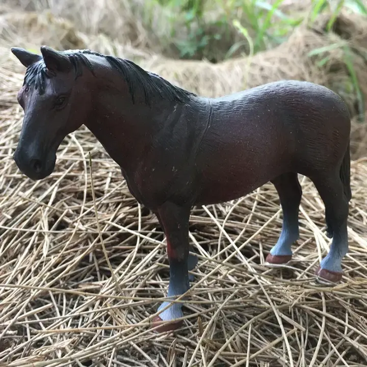 Figura De Acción De Animal De Granja Miniatura De Plástico Modelo De Caballo Simulación Juguete Para Niños Y Coleccionistas - 1
