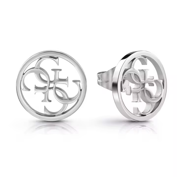 GUESS Pendientes Mujer Acero Inoxidable Plateado Never Without UBE28073 - 1