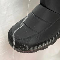 Botas De Nieve Impermeables Para Mujer Invierno Zapatos De Piel Sintética Talla Grande Antideslizantes Cálidas Botas De Tobillo Con Algodón - details 1
