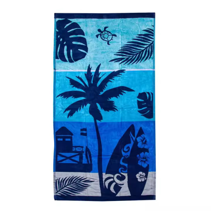 SUN & SURF Toalla de Playa Jacquard Grande 90x170 Ultra Suave Terciopelo Algodón 100% - Alta Calidad y Colores PREMIUM - 1