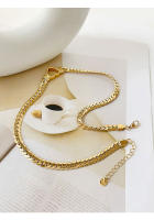 Collar De Corazón Grueso De Acero Inoxidable Con PVD Dorado Para Mujer Peri'sbox Joyería De Moda De Cadena Larga Y Hueca - details 3