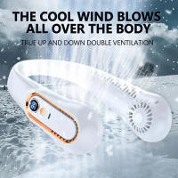 Ventilador de Cuello Almalux® con Pantalla Digital Inteligente – Portátil, Recargable USB, 5 Velocidades y 78 Salidas de Aire - details 4