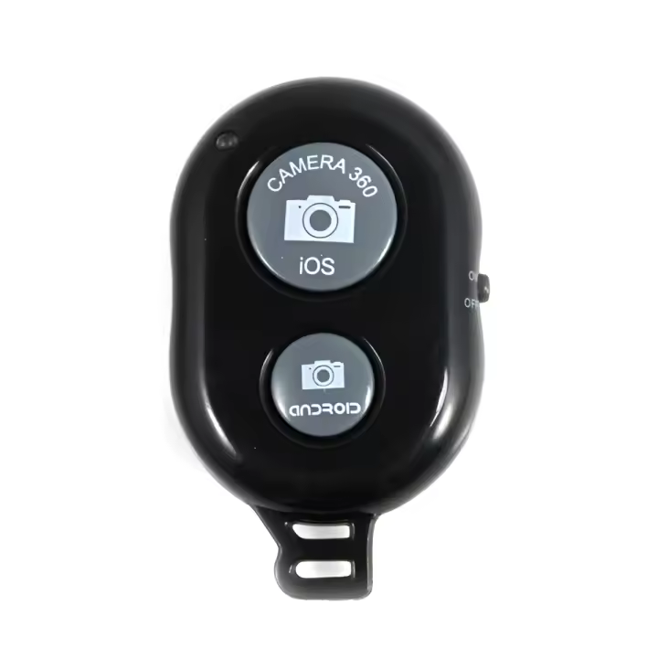 Phoenix Technologies - Mando Inalámbrico Bluetooth con Disparador para Selfies - Compatible con Smartphone y Tablet - Negro - 1