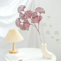 Hoja De Ginkgo Artificial Simulación De Hoja De Ventilador 1Pcs Para Decoración De Bodas Y Hogar Accesorios De Fiesta - details 11