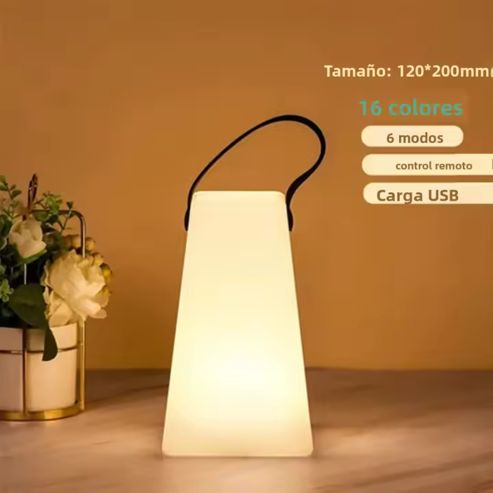 Lámpara De Ambiente LED RGB Portátil Control Remoto Tuya APP Impermeable Para Camping Y Decoración De Fiestas Colorido Y Dimmable - 1