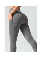 MOV-Pantalones deportivos y de fitness, pantalones color melalgodón, Mallas elásticaspara Correr, Elevación de cadera, High Belt, control del medio ambiente, pantalones de yoga - details 10