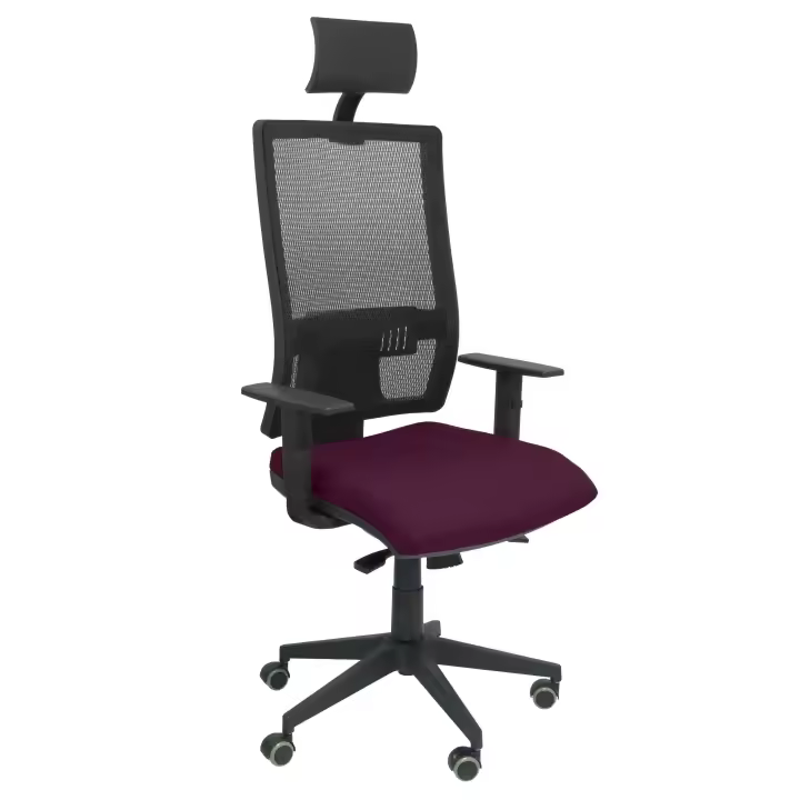Silla de Oficina Ergonómica Piqueras Y Crespo con Apoyo Lumbar Regulable y Diseño Moderno BALI Morado - 1