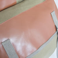 Bolsa De Selleccion Para Motocicleta De Gran Capacidad Impermeable De Lona Con Cuero Herramientas Laterales Para Viaje Y Montar Bicicleta - details 10