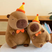 Muñeco De Peluche Capybara 23cm Simulación Anime Animal Suave Regalo De Navidad Para Niños Juguetes De Peluche Unisex - details 0