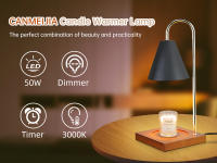 Lámpara Calentadora De Velas Con Timer Para Aromaterapia Y Decoración Moderna De Hogar Y Dormitorio Luz De Cera Retro Control Remoto - details 4