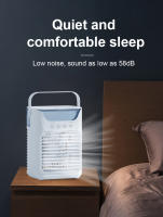PORCHEDDU Aire acondicionado portátil Silencioso, refrigerador de Aire Pequeño USB, 650 ml, 3 velocidad y temporizador de 2-4-6 horas, 3 Niebla fría Y 7 Luces LED, use personal en la oficina en casa - details 4