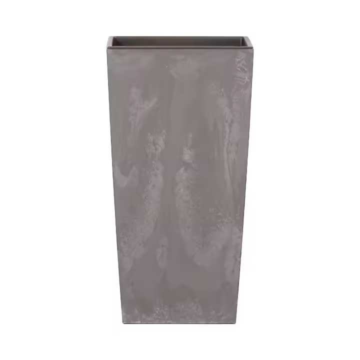 Maceta alta 26,6 L Prosperplast Urbi Square Effect de plástico CON depósito en color Antracita, 50 (alto) x 26,5 (ancho) x 26,5 (profundo) cms - 1