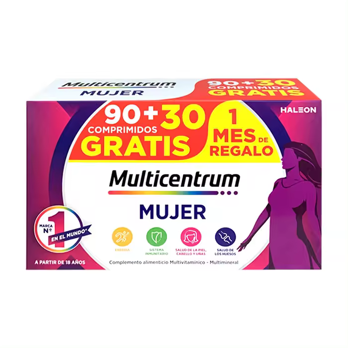 MULTICENTRUM MUJER PACK PROMOCIONAL 90 + 30 COMPRIMIDOS - 1