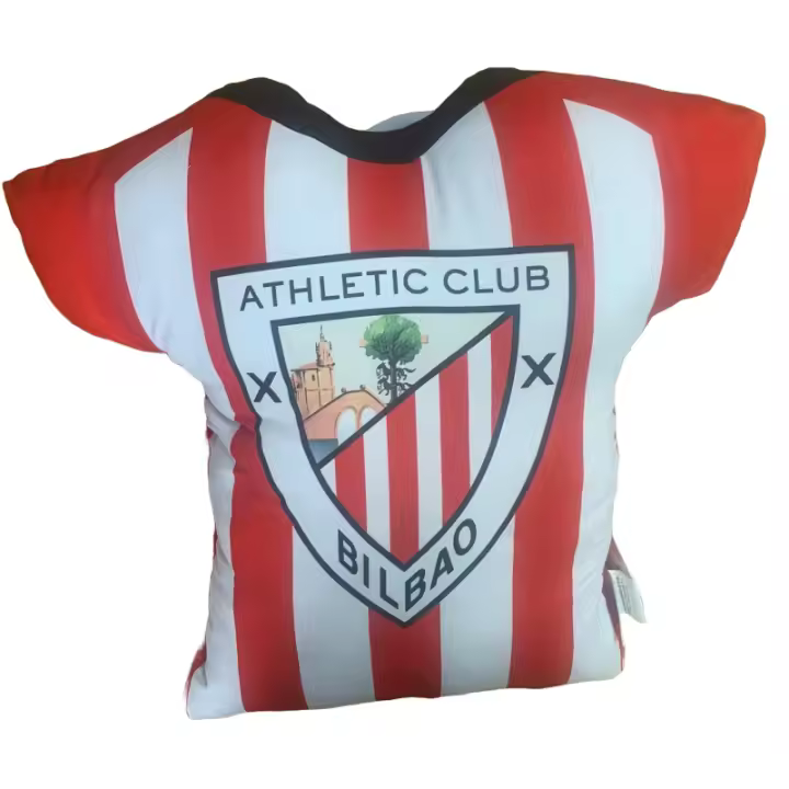 Cojín Athletic Club de Bilbao forma camiseta producto oficial tamaño 42x42cm CAMIATH83790 - 1