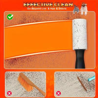 Rodillo De Pegatinas Para Pelo De Mascotas Super Adhesivo Pack De 60 Rollos De Papel Para Limpiador De Pelo De Gatos Y Removal Brush De Ropa - details 6