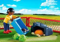 Recinto de tortugas con su casita y cuidadora - Playmobil City Life 5534 - details 4