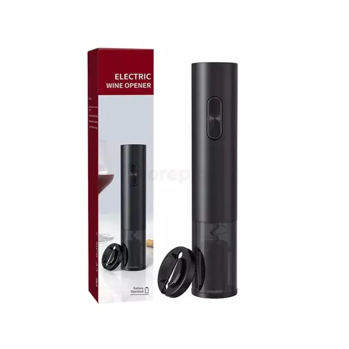 Sacacorchos Eléctrico Profesional, Abrebotellas 4 en 1, Abridor botellas vino eléctrico, incluye cortador de aluminio - 1