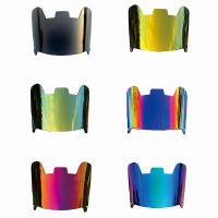 Visera De Gafas De Fútbol Universal Imitación Electroplata Arcoíris Protección Ocular Resistente a Rayones Fácil De Instalar - details 0