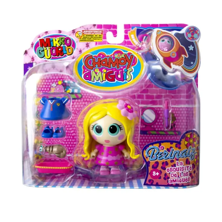 FAMOSA - Chamoy Amiguis - Muñeca  Berinaiz - Multicolor - Coleccionable - Juego divertido - Edad recomendada mayores de 3 años - 1