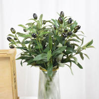 Rama De Olivo Artificial Para Decoración De Bodas Y Fiestas Decoración De Hogar Vaso Jardín Planta Falsa Suministros De Decoración - details 9