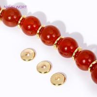 Bolas Redondas Y Planas De Latón Galvanizado En Oro 18K Para Suministros De Joyería DIY Accesorios Para Pulseras Y Collares - details 18