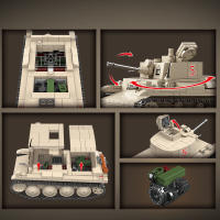 Bloques De Construcción De Tanque Ligero Tipo F 38-T De La Segunda Guerra Mundial WW2 Para Niños Juguetes Militares Alemanes Modelos De Soldados Y Tanques - details 6
