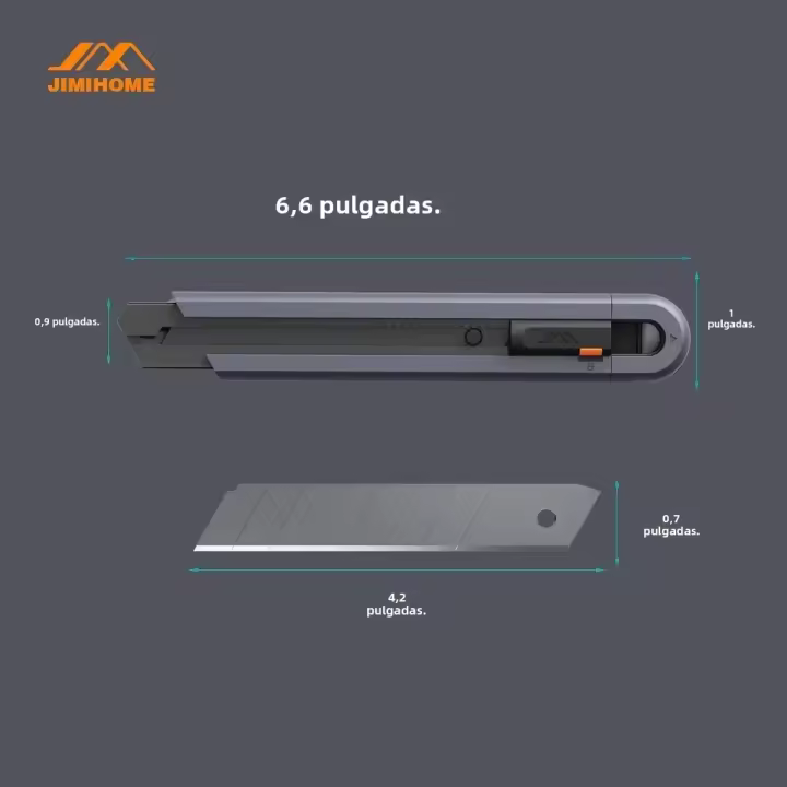 JIMIHOME Set De Cuchillo Y Tijeras De Uso General Herramientas Precision Ligero Resistente Al Desgaste Oficina Escuela Suministros No Corroden - 1