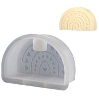 Molde De Silicona 3D Arco Iris Para Velas Y Artesanía Decoración De Nube Arco Iris DIY Aromaterapia Plástico Colorido - details 8