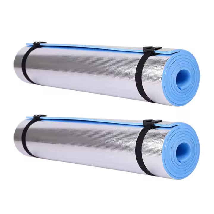 Alfombra De Yoga EVA De Aluminio No Esmerilada Antideslizante Para Gimnasia Y Fitness Tamaño 180x50cm Impermeable Para Pícnic En La Playa Y Camping - 1