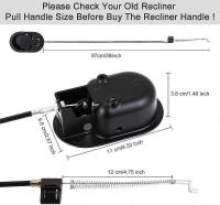 Aluminum Alloy Recliner Handle 96cm Universal Replacement Easy Installation for Sofa Armchairs - details 0