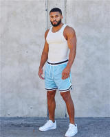 Shorts Deportivos Para Hombre Doble Capa Malla Secado Rápido Entrenamiento Verano Fitness Casual Transpirable Shorts - details 25