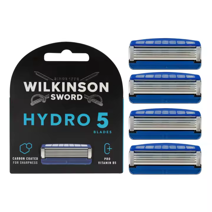 Wilkinson Sword Hydro Sense 5 Recambios de Maquillaje 4u: Recambios para maquinillas Hydro Sense, para una afeitada precisa y cómoda. - 1