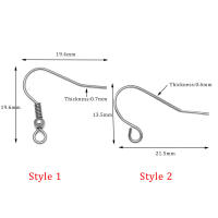 20-100pcs Tenas De Oído De Acero Inoxidable Hipooalérgicas Para Colgantes De Joyería DIY Accesorios De Componentes HK039 - details 0