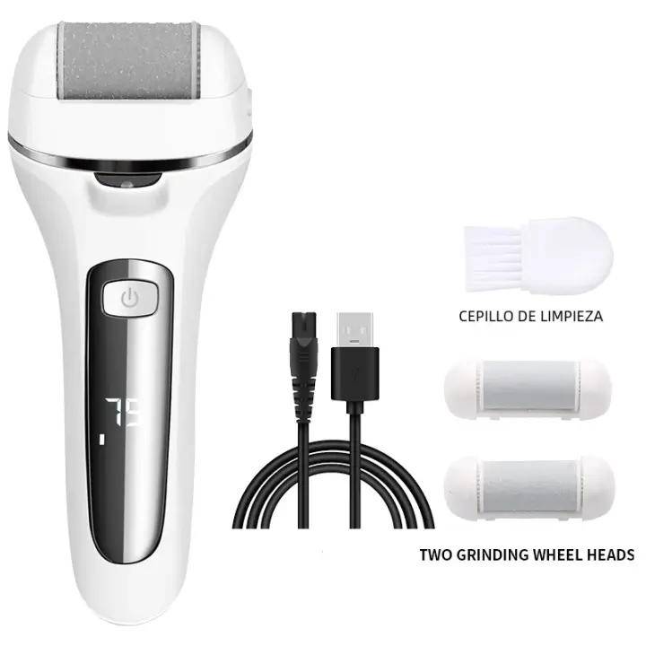 Lima eléctrica para pies, removedor de callos, máquina profesional de pedicura, recargable, depurador de piel muerta agrietada - 1