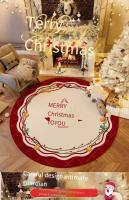 VIKAMA Alfombra Redonda De Navidad Para Sala Y Dormitorio Decoración Festiva Con Árbol De Navidad Antideslizante Y Resistente Al Desvanecimiento De Polvo Material De Poliéster 100% Velours Cristal - details 0