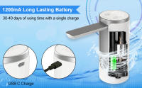 Dispensador De Agua LED Con Pantalla Táctil 3 Configuraciones Cuantitativas Bomba De Agua Tipo C Cargado Plegable Dispensador De Agua - details 4