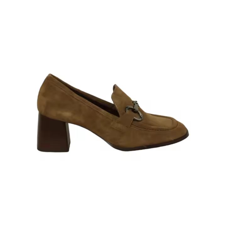 mocasin con tacon 5 cm y estribo fabicado en españa - 1